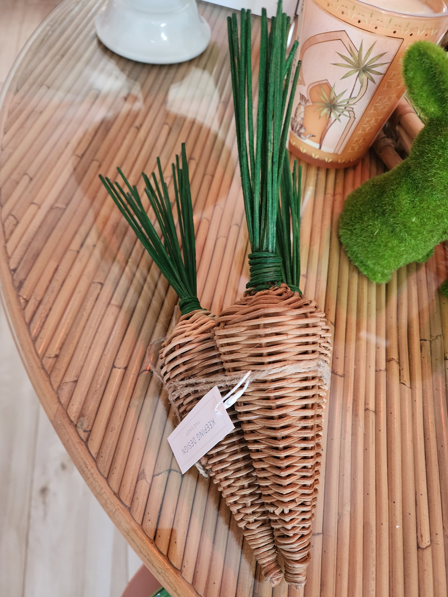 Rattan Bundle of Carrots - Spring Decor