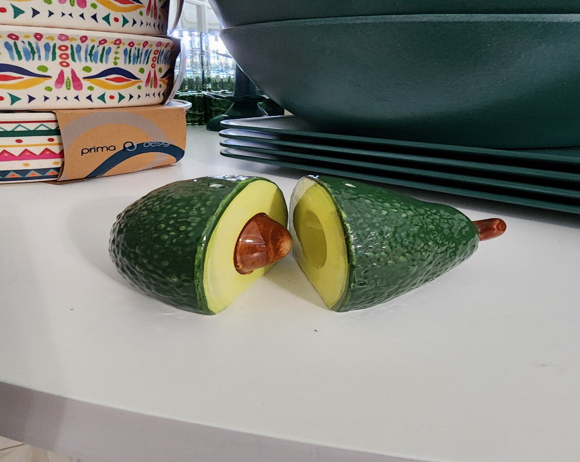 Avocado Salt + Pepper Shakers