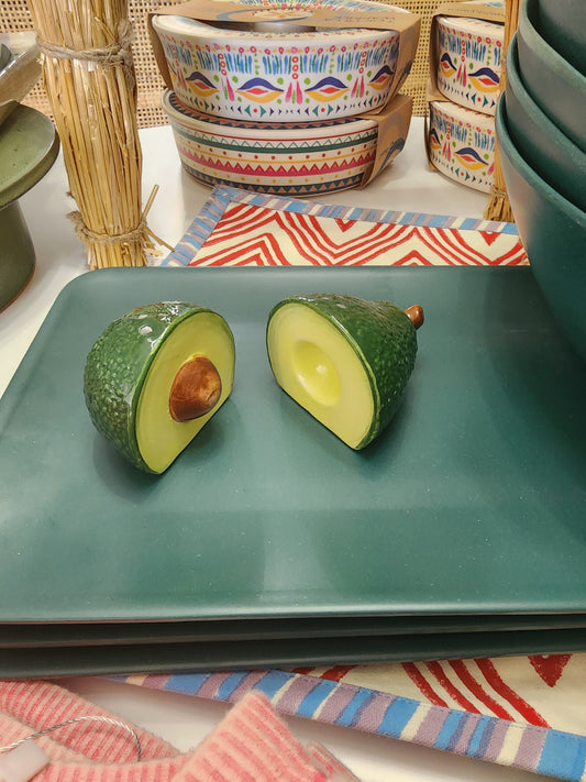Avocado Salt + Pepper Shakers