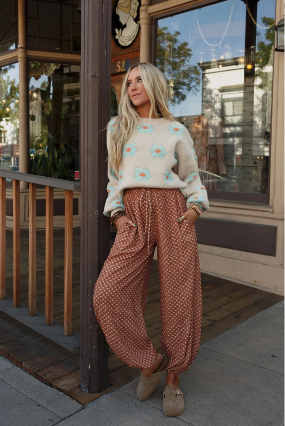 Boho Printed Joggers