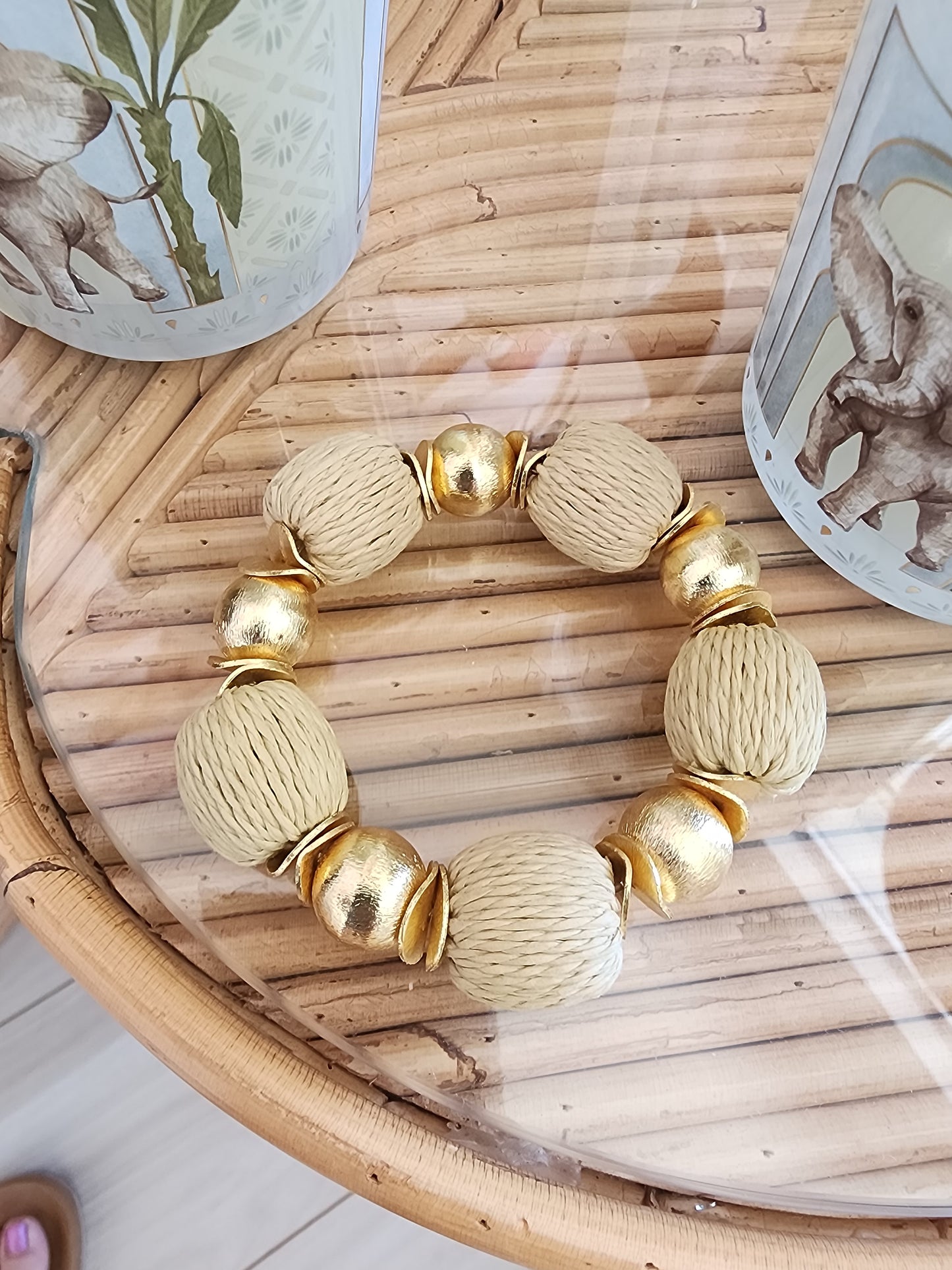 Bracelets Natural Raffia