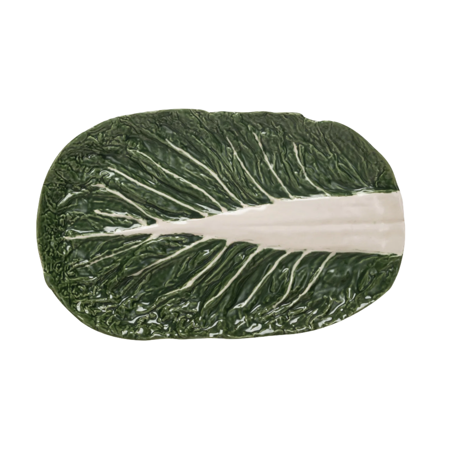 Cabbage Embossed Stoneware - Platter