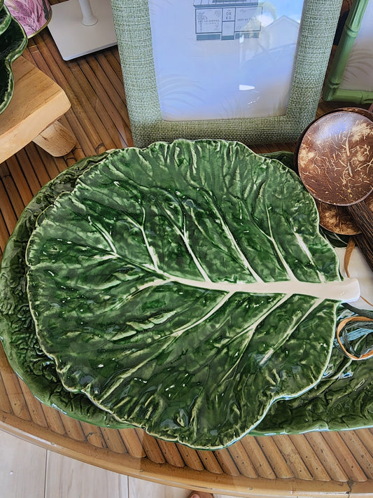 Cabbage Embossed Stoneware - Plate
