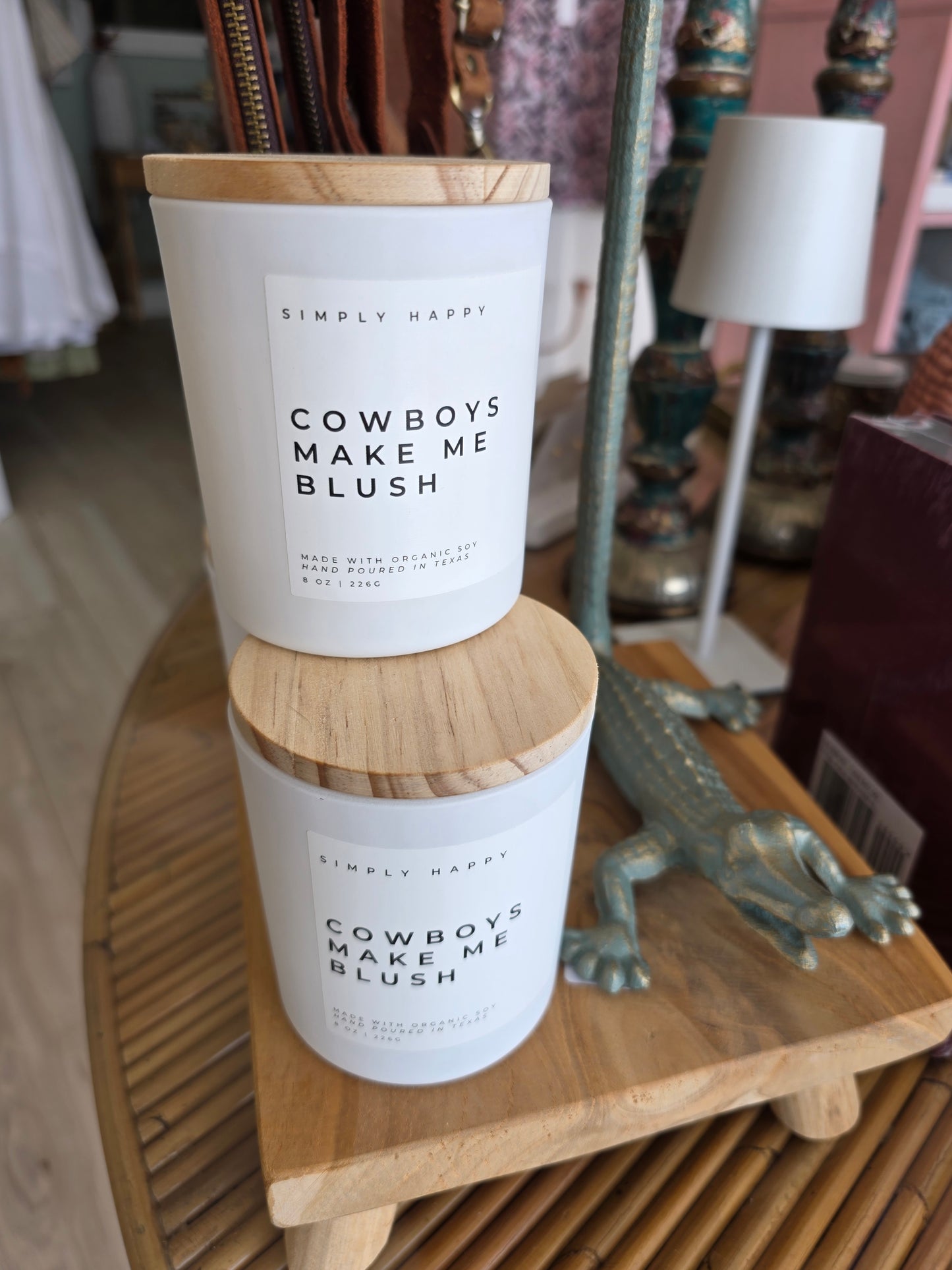 Cowboys Make Me Blush I Soy Candle