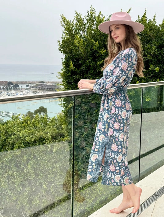 Fox + Mermaid Block Printed Dress - Shante