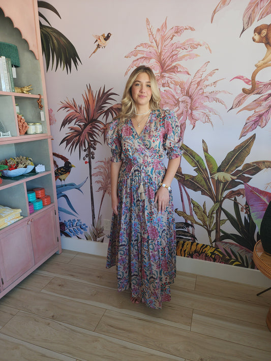 Fox + Mermaid Block Printed Dress - Satya