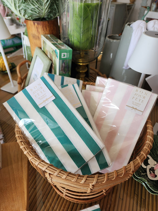 Guest Towels/Napkins - Cabana Stripe