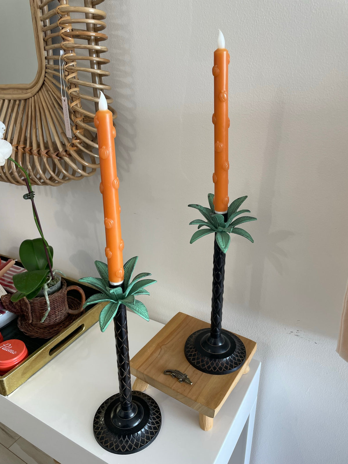 Pumpkin Candlesticks