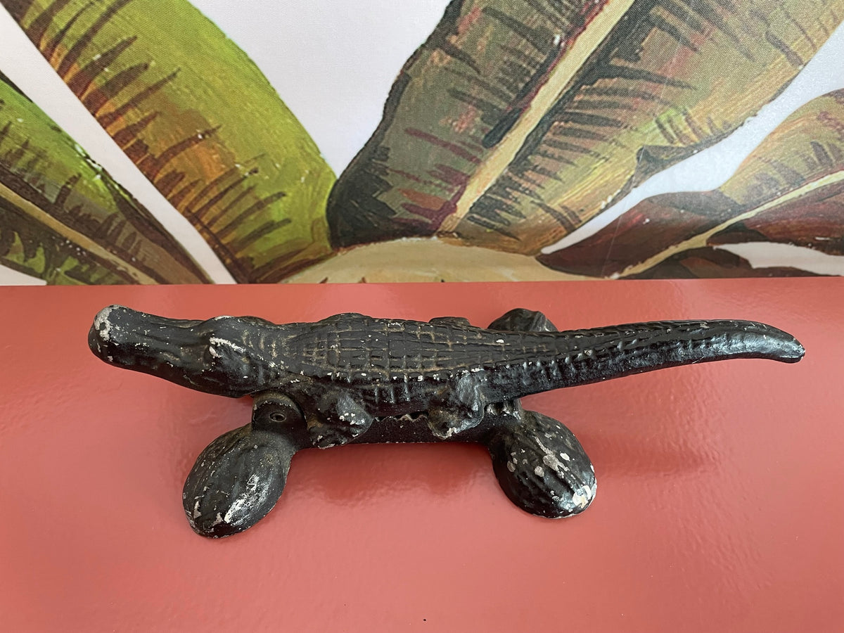 Vintage Cast Iron Alligator Nut Cracker