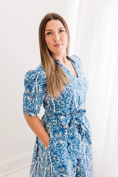 Italian Grace Scalloped Dress