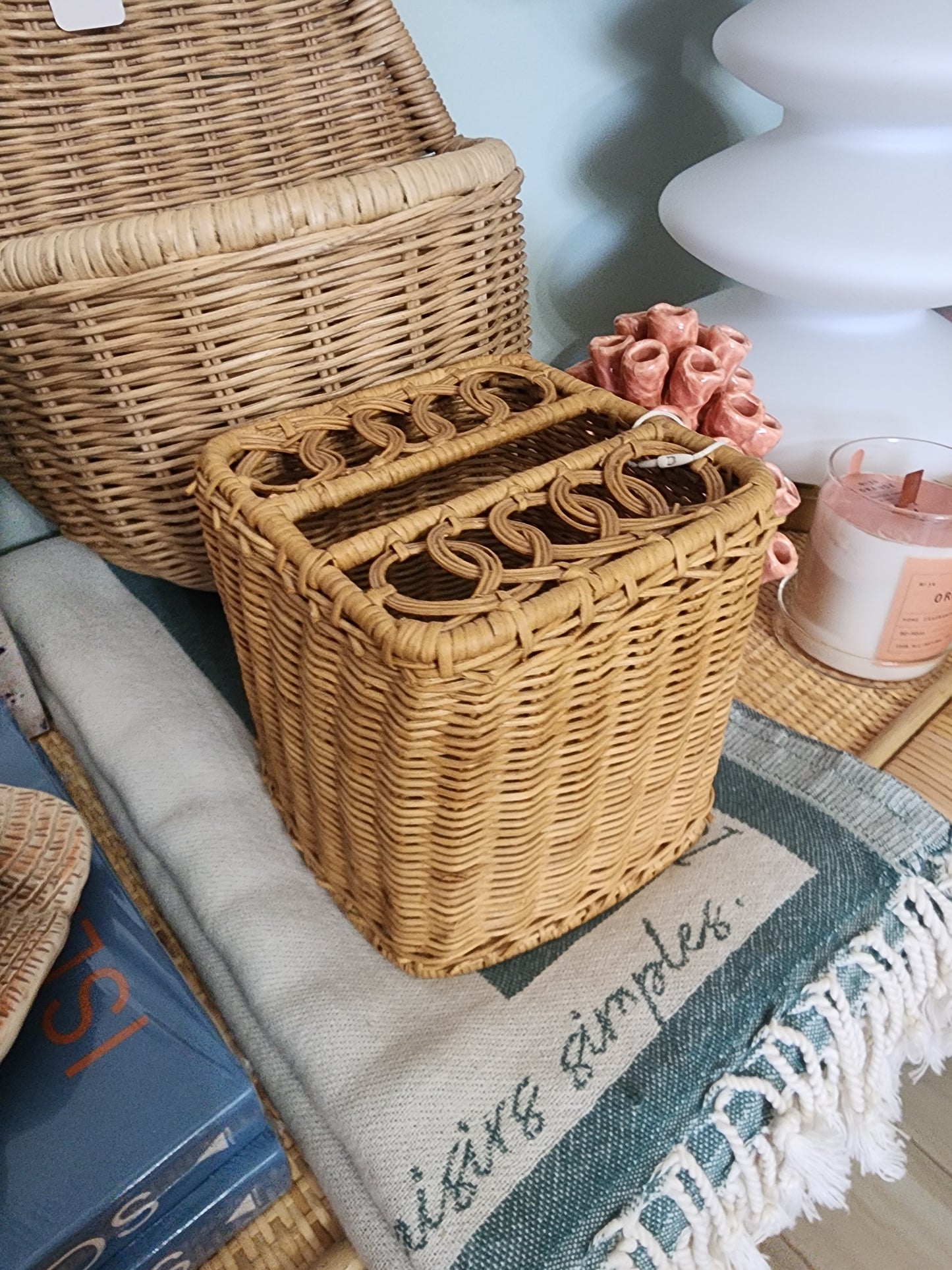 Rattan Tissue Box Cover