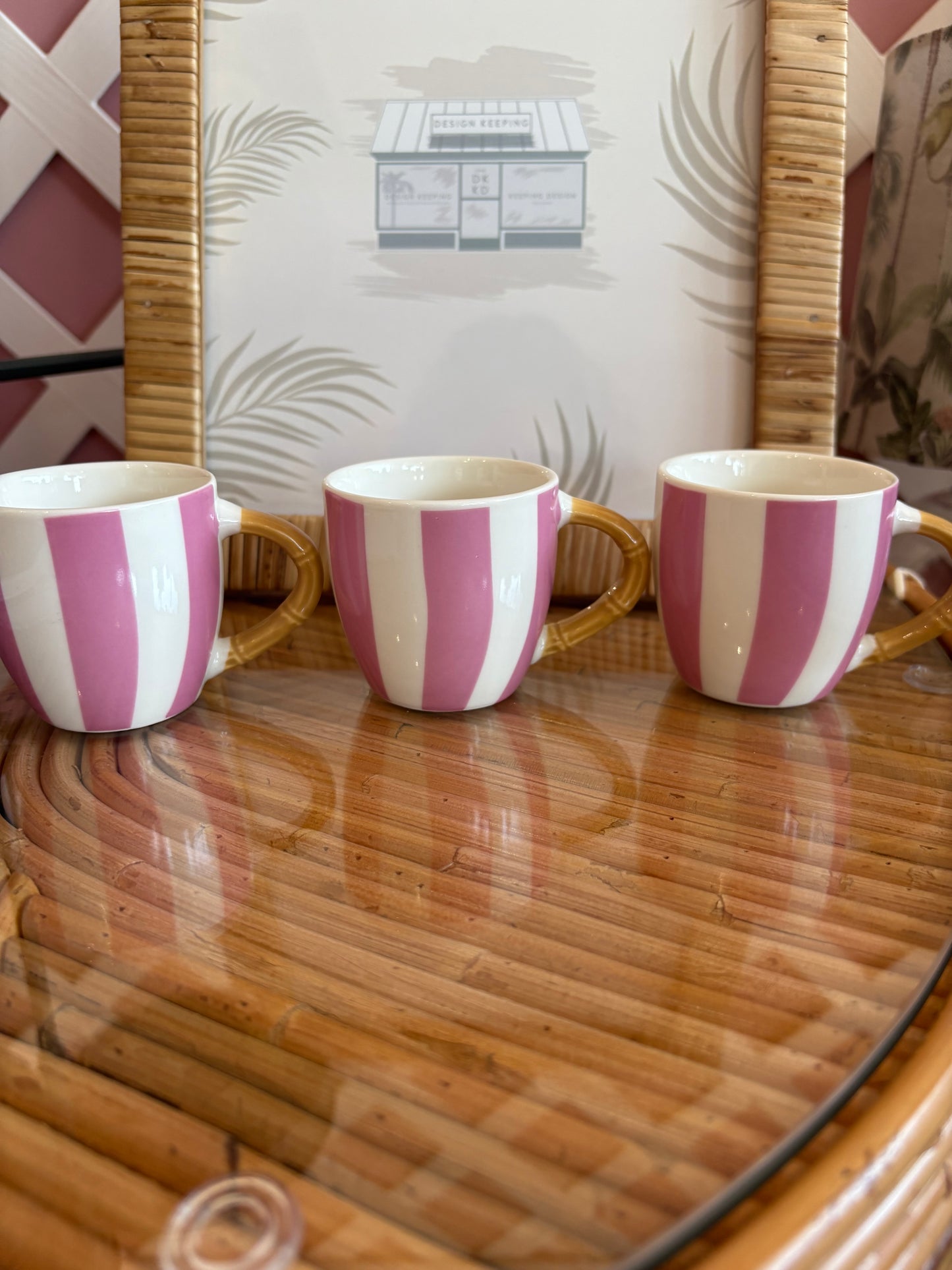 Pretty Pink Espresso Mugs