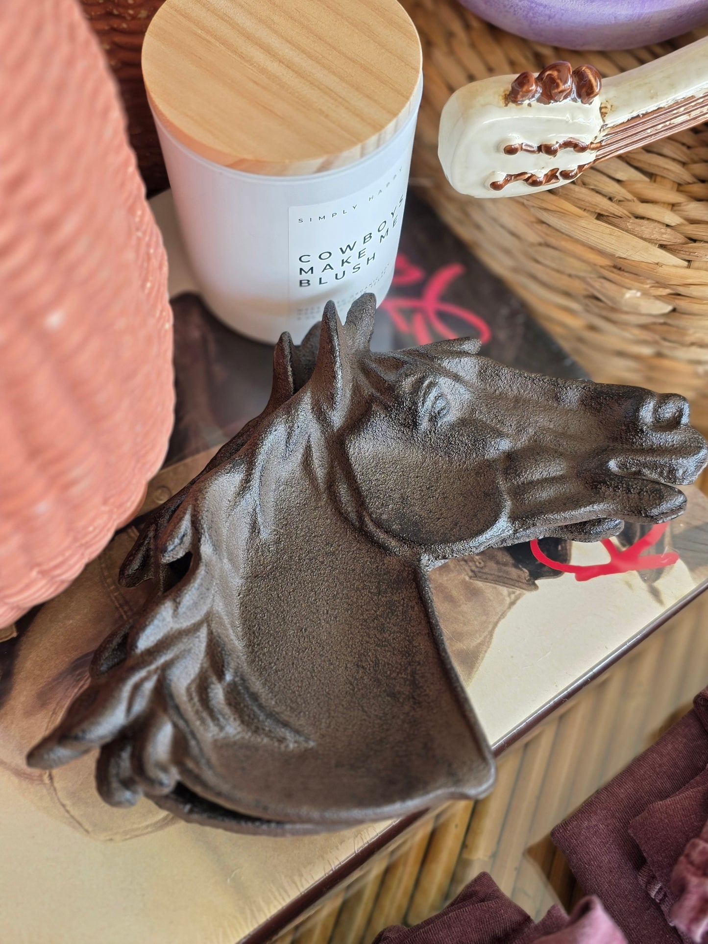 Cast Iron Horse Trinket Tray