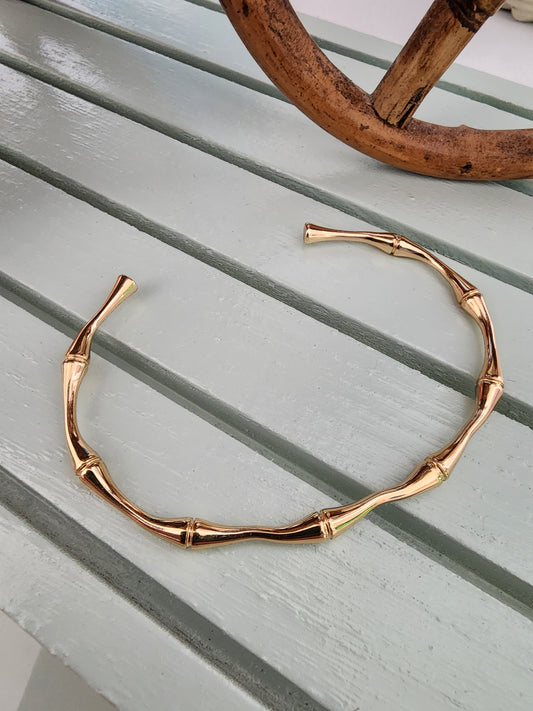 Cuff - Gold Bamboo (Small)