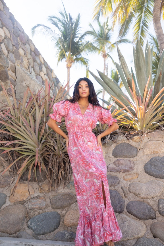 Fox + Mermaid Block Printed Dress - Tatiana
