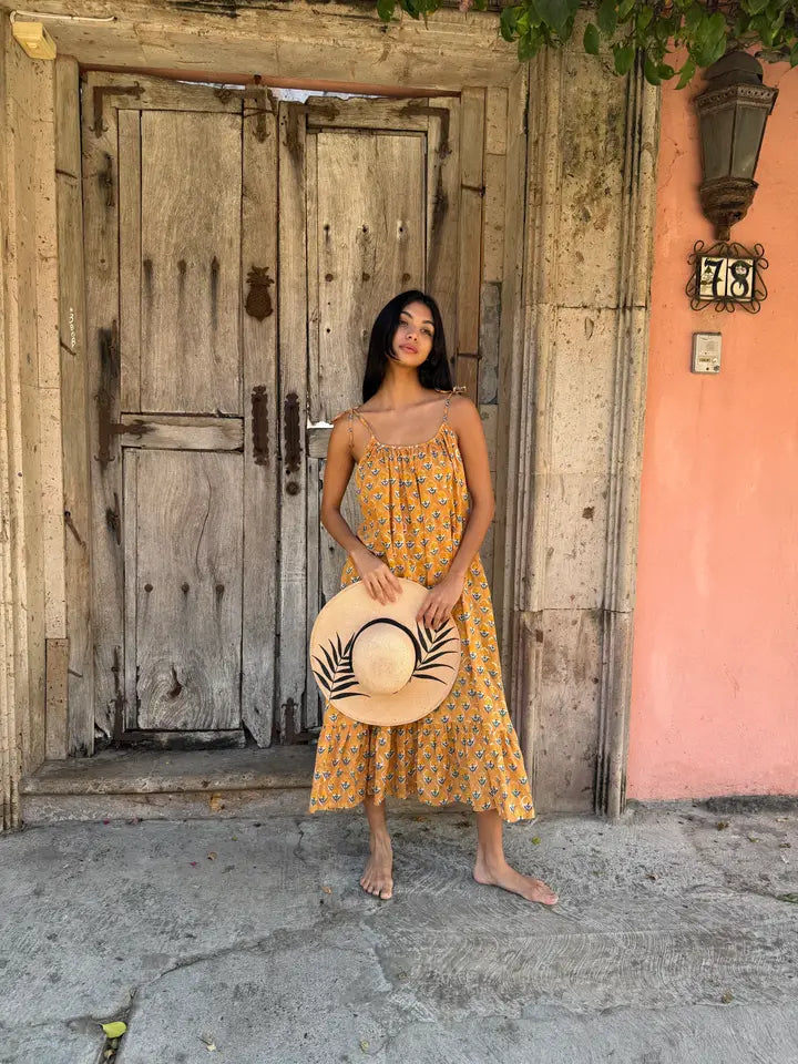 Fox + Mermaid Block Printed Dress Nalini