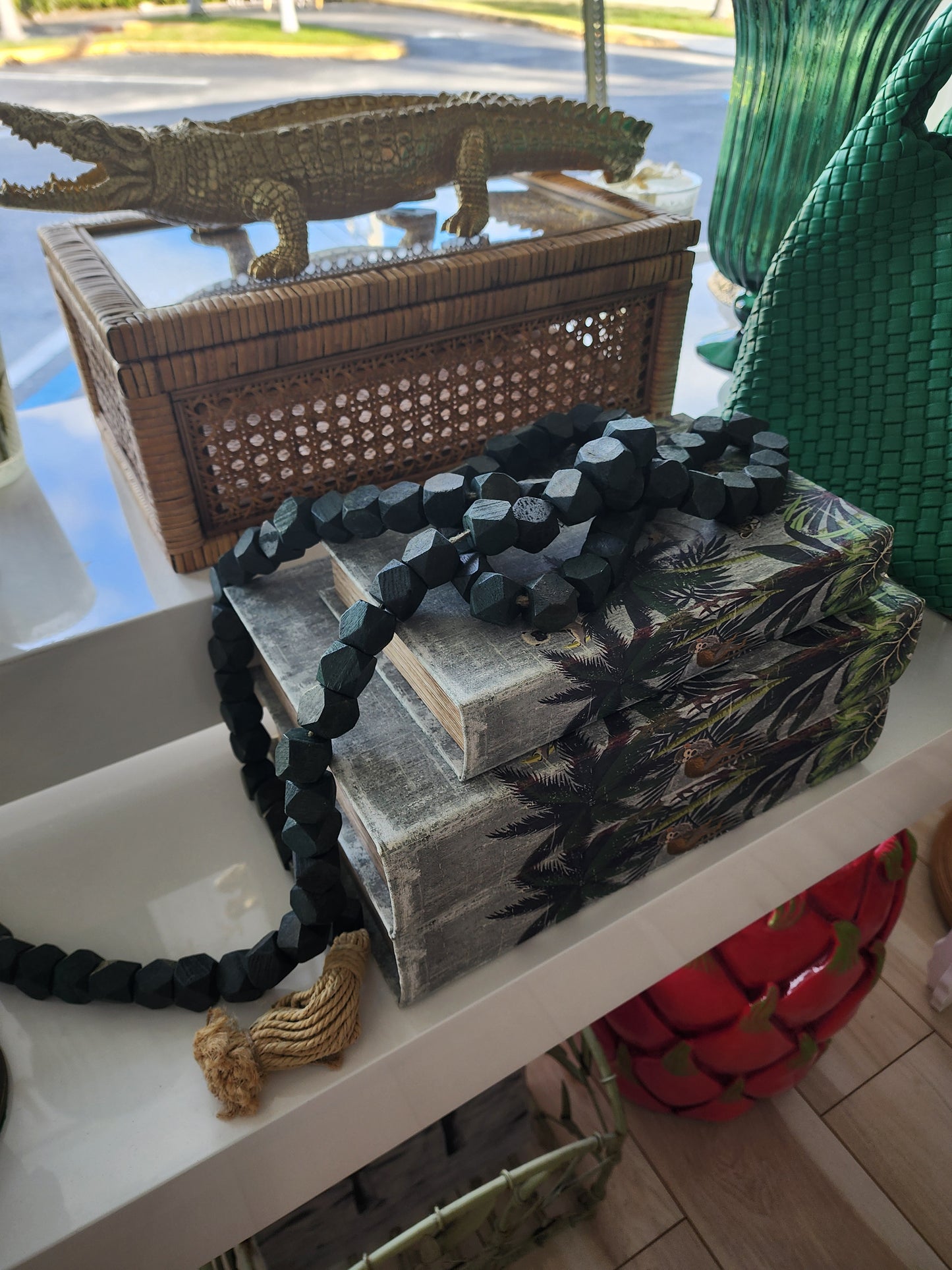Wood Bead Garland w/ Tassels
