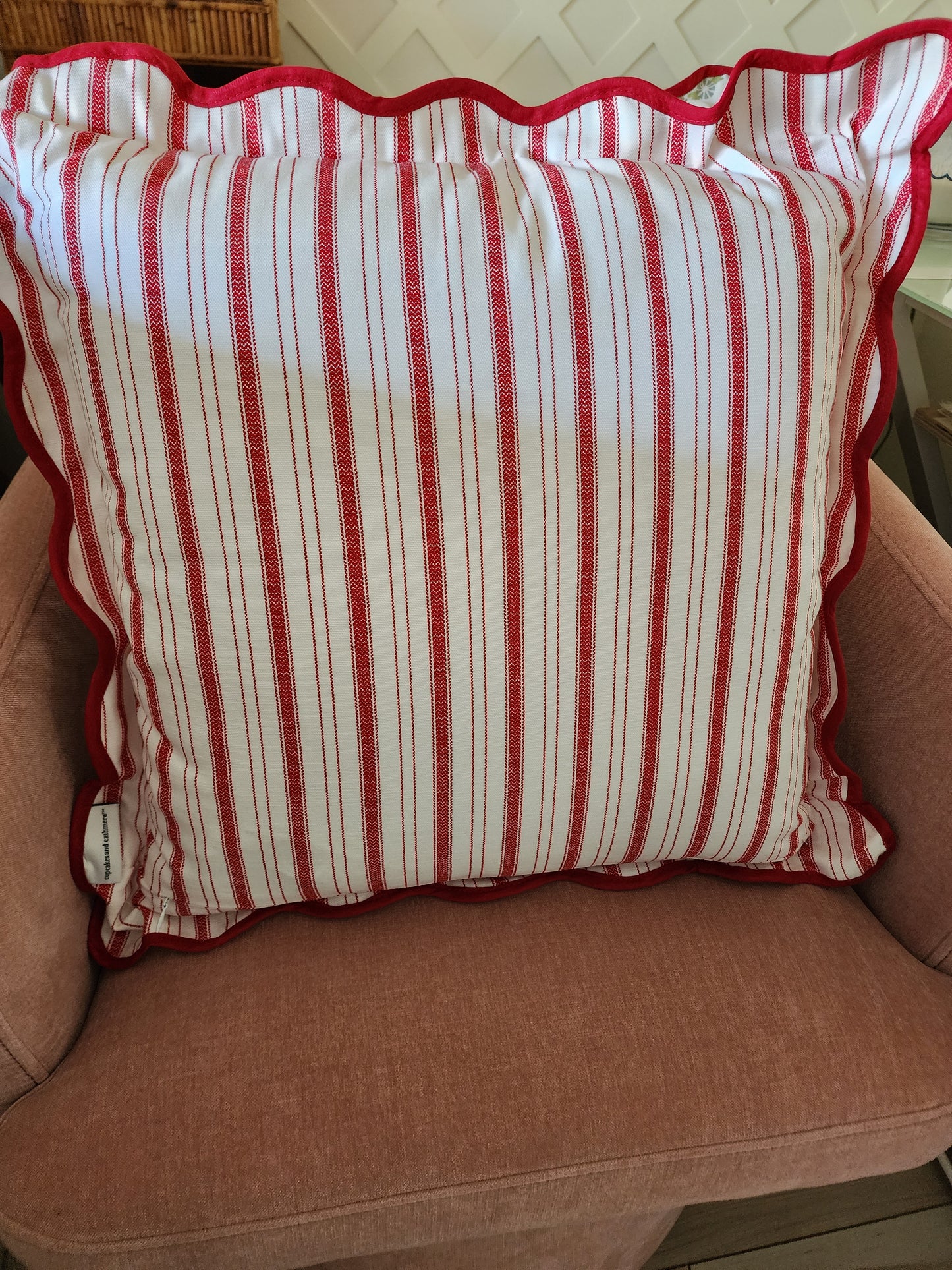 Gingerbread + Candy Canes Throw Pillows