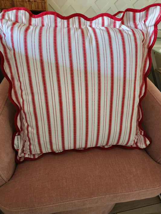 Gingerbread + Candy Canes Throw Pillows
