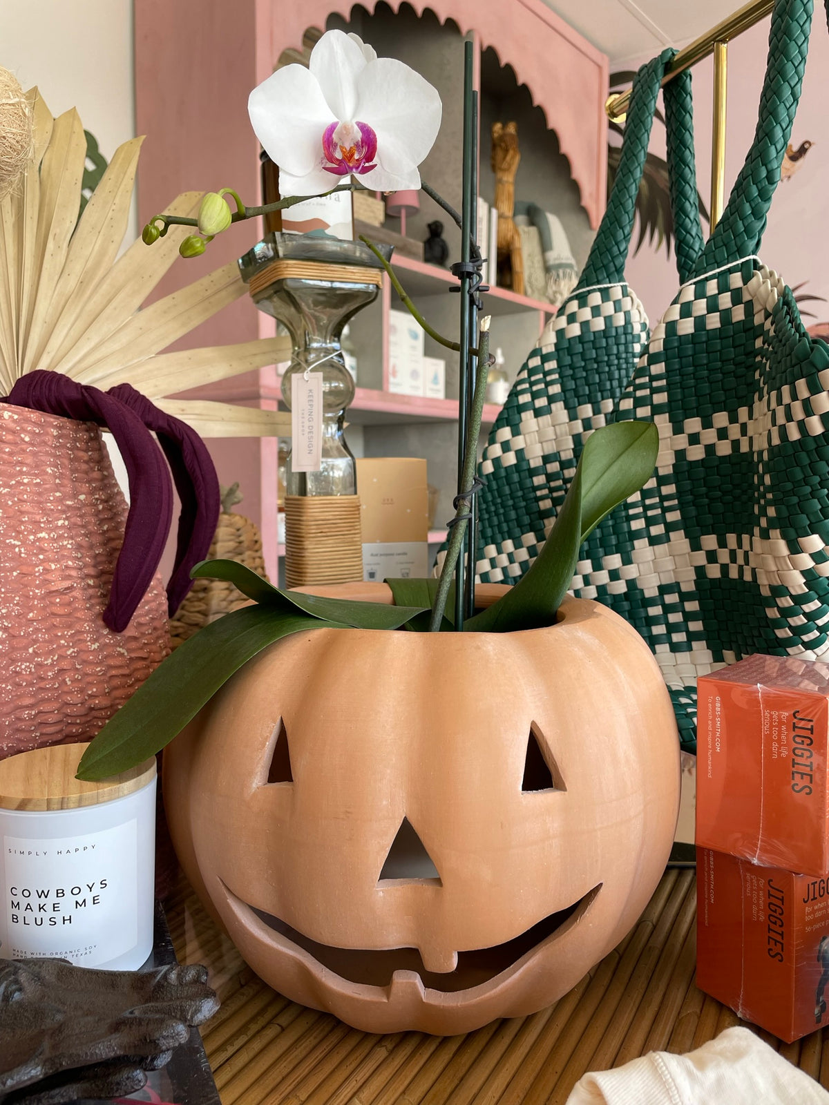 Large Pumpkin Planter
