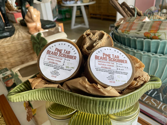 Ash House I Pine Tar Beard Scrubber Palm Free Soap