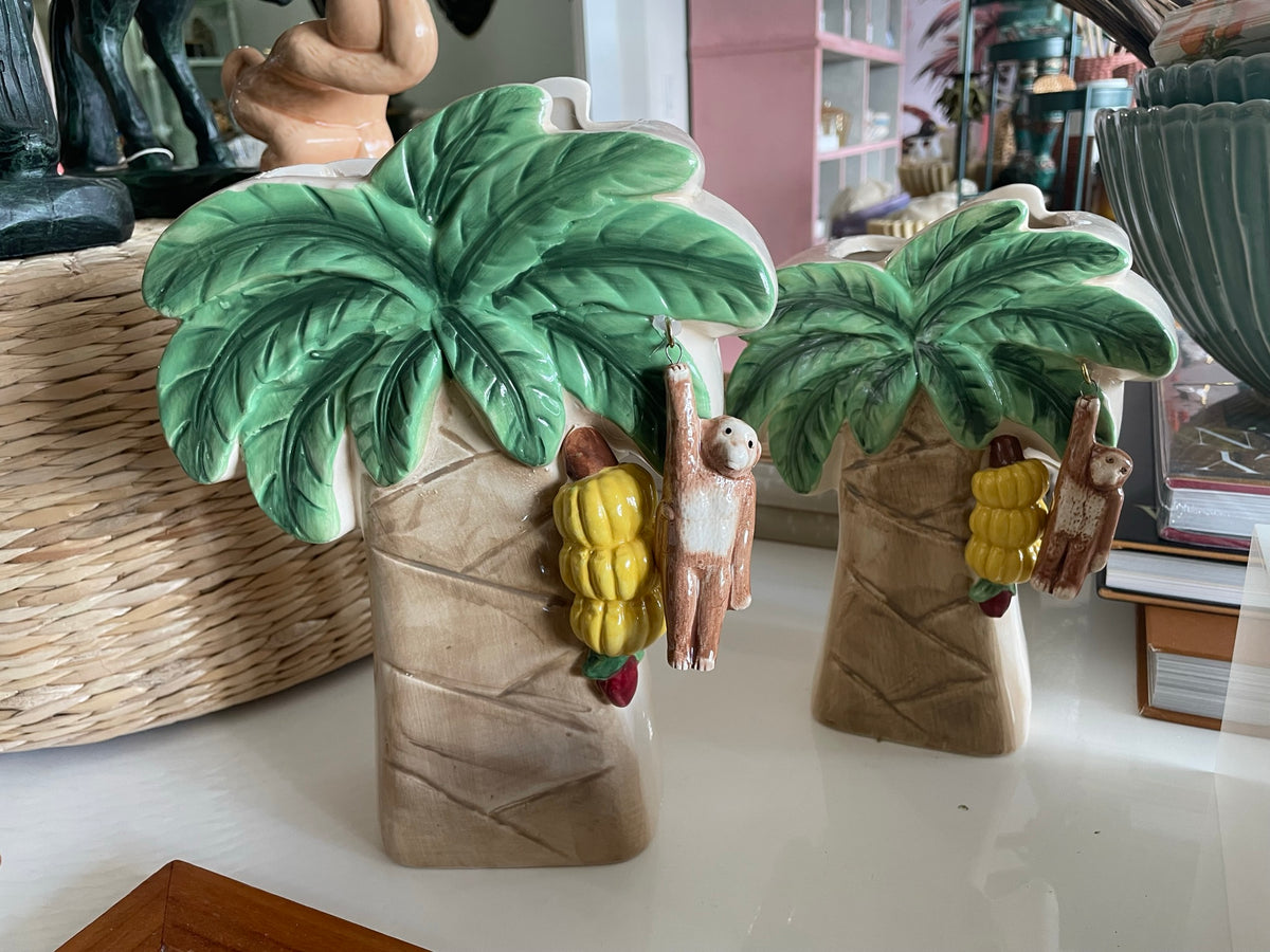 Ceramic Palm Tree Vases