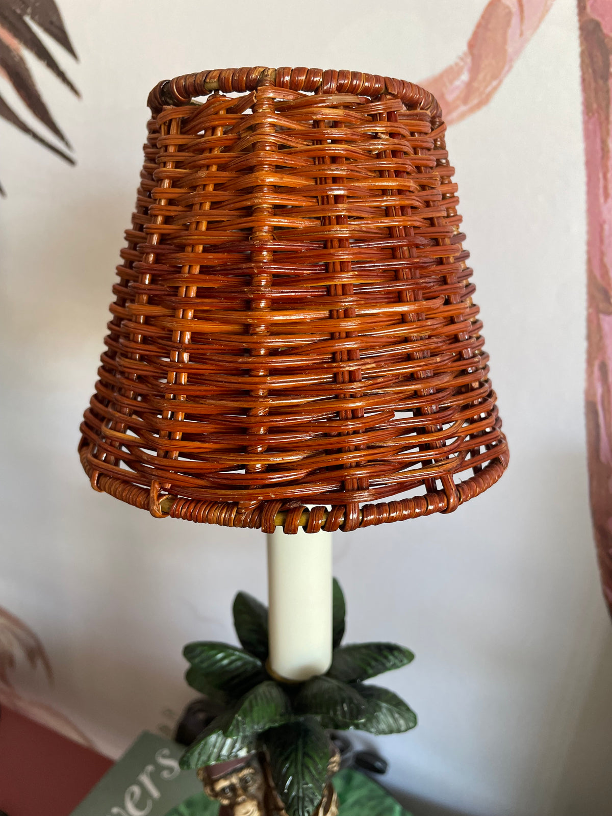 Vintage Tropical Monkey Accent Lamp