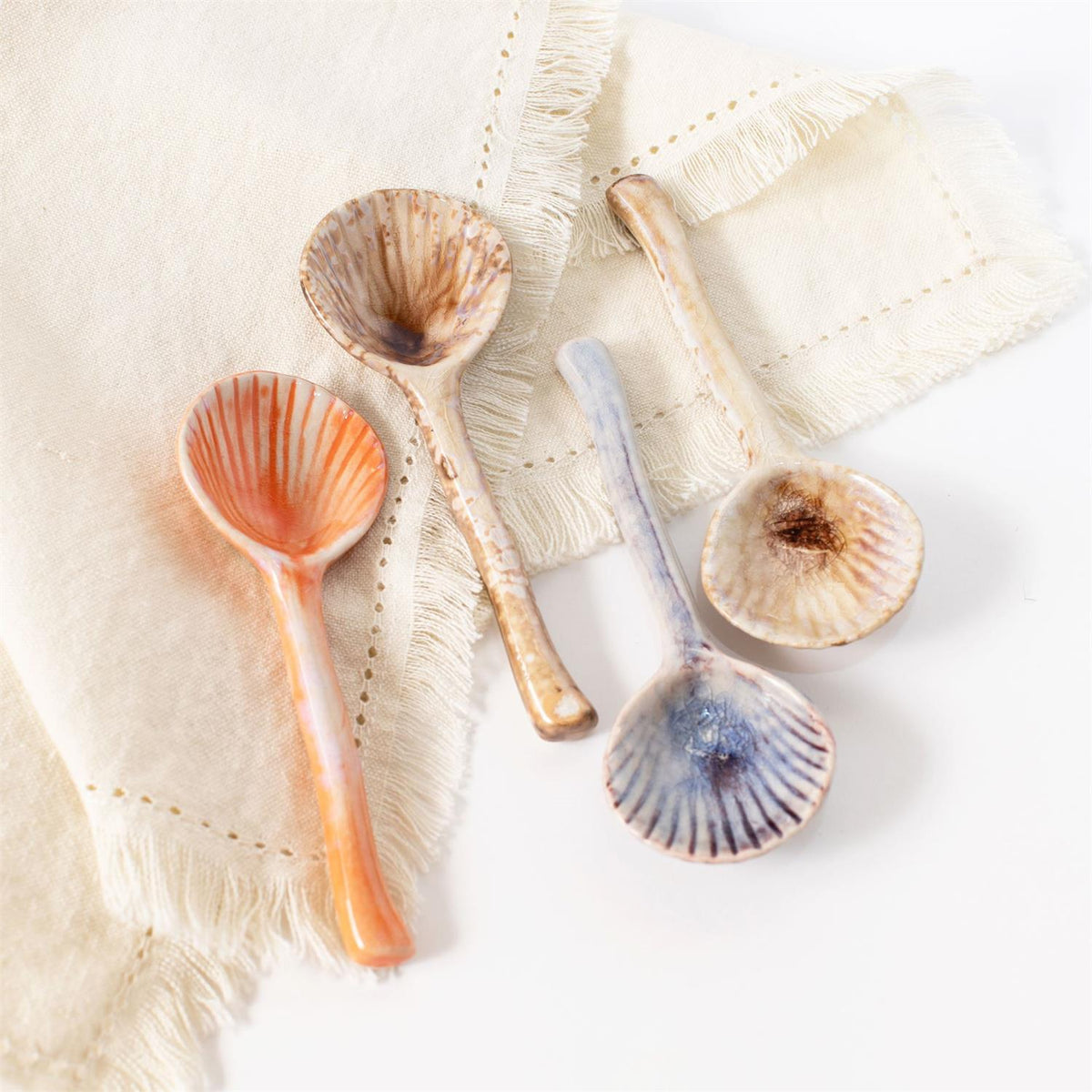 Scallop Shell Spoon Set