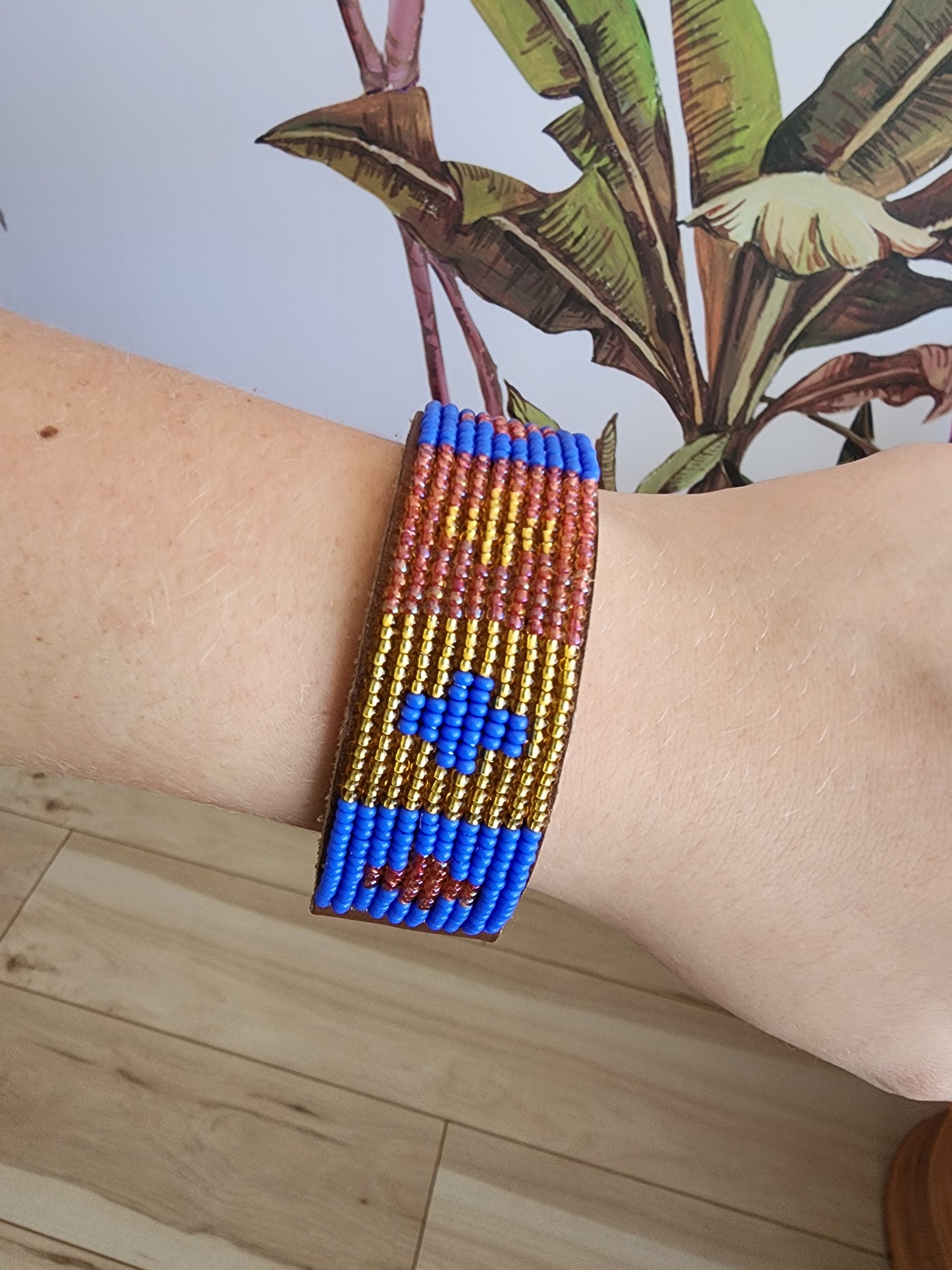 Swahili Bracelet - Medium Quilt Coral