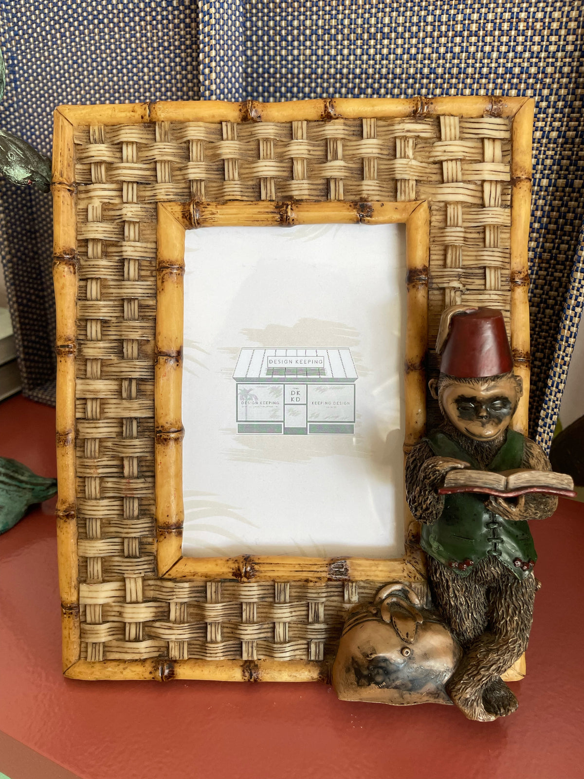 Vintage Palm Beach Regency Monkey Picture Frame