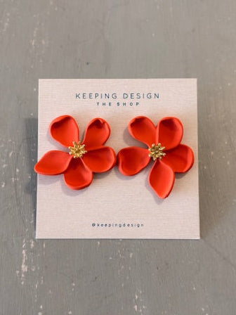 Earrings - Polymer Clay Flowers